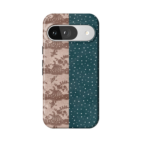 Lace & Tiny Dots Split Tough Phone Case for Pixel 9