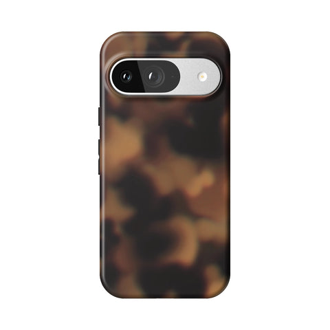 Classic Tortoise Shell Print Tough Phone Case for Pixel 9