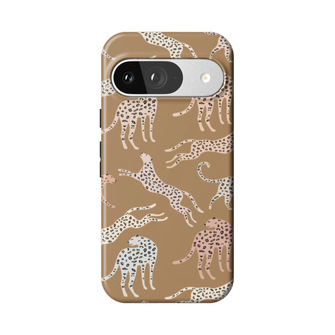 Trendy Cheetah Print Tough Phone Case for Pixel 9