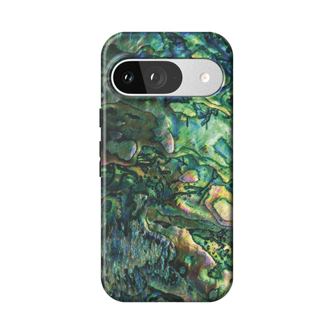 Green Abalone Shell Tough Phone Case for Pixel 9