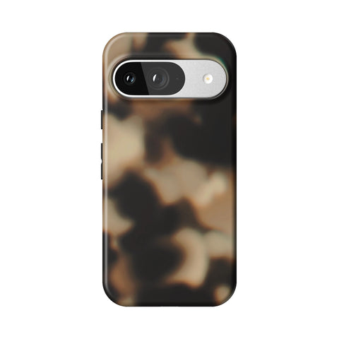 Creamy Tortoise Shell Tough Phone Case for Pixel 9