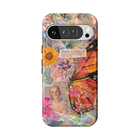 Monarch Collage Tough Phone Case for Pixel 9 Pro