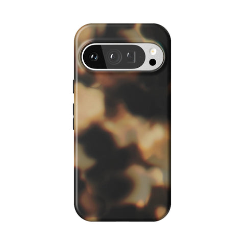 Layered Tortoise Shell Tough Phone Case for Pixel 9 Pro