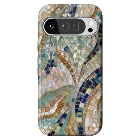 Sea Goddess Mosaic Print Tough Phone Case for Pixel 9 Pro