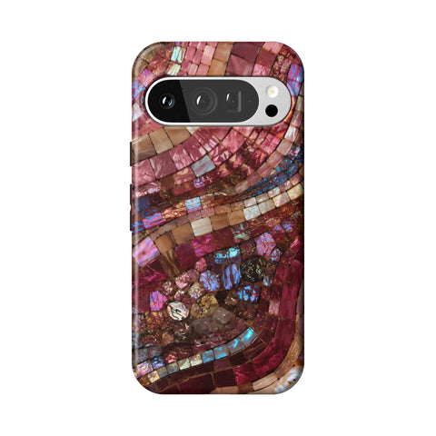Garnet Stained Glass Print Tough Phone Case for Pixel 9 Pro