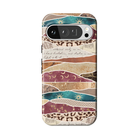 Boho Abstract Tough Phone Case for Pixel 9 Pro