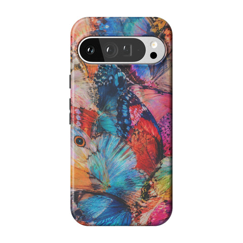 Colorful Butterfly Moth Wings Tough Phone Case for Pixel 9 Pro XL