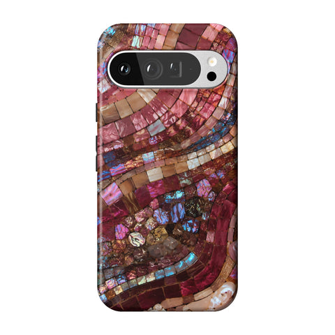 Garnet Stained Glass Print Tough Phone Case for Pixel 9 Pro XL