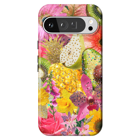 Tropical Fruit Floral Tough Phone Case for Pixel 9 Pro XL