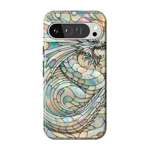 Year of the Dragon Stained Glass Illusion Tough Phone Case for Pixel 9 Pro XL