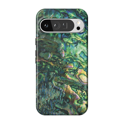 Green Abalone Shell Tough Phone Case for Pixel 9 Pro XL
