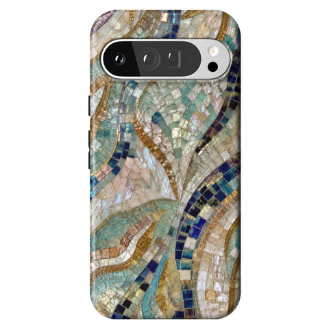 Sea Goddess Mosaic Print Tough Phone Case for Pixel 9 Pro XL