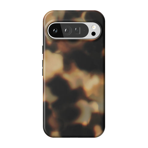 Layered Tortoise Shell Tough Phone Case for Pixel 9 Pro XL
