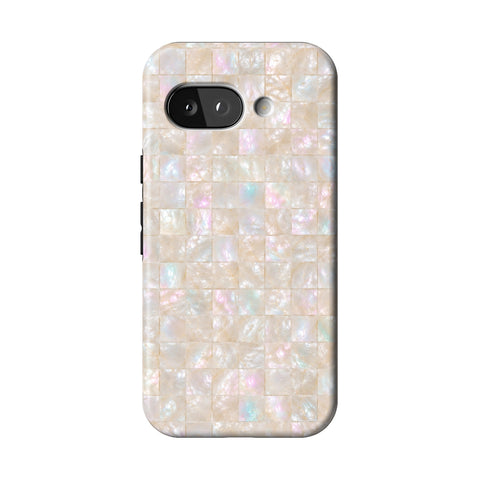 Opal Mother of Pearl Tile Print Tough Phone Case for Pixel 9a