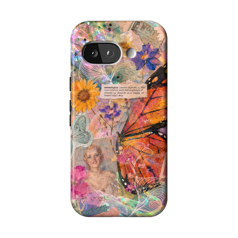 Monarch Collage Tough Phone Case for Pixel 9a