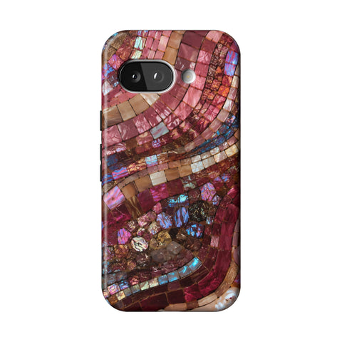 Garnet Stained Glass Print Tough Phone Case for Pixel 9a