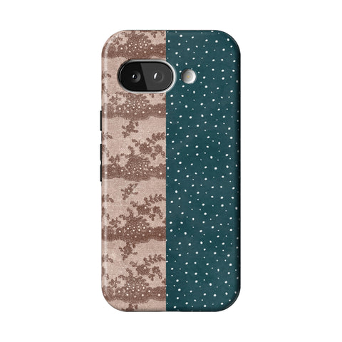 Lace & Tiny Dots Split Tough Phone Case for Pixel 9a