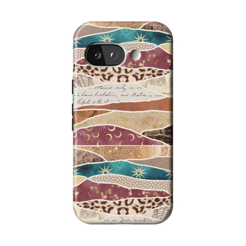 Boho Abstract Tough Phone Case for Pixel 9a