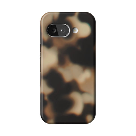 Creamy Tortoise Shell Tough Phone Case for Pixel 9a