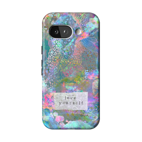 Love Yourself Pastel Abstract Art Tough Phone Case for Pixel 9a