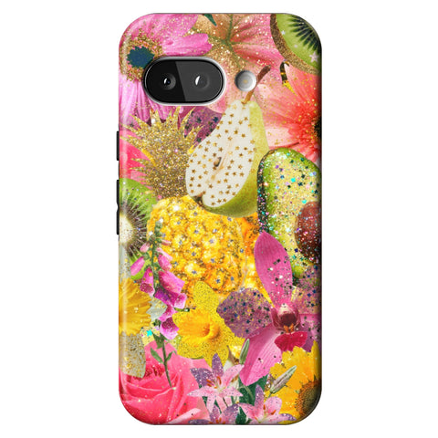 Tropical Fruit Floral Tough Phone Case for Pixel 9a