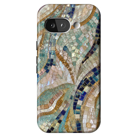 Sea Goddess Mosaic Print Tough Phone Case for Pixel 9a