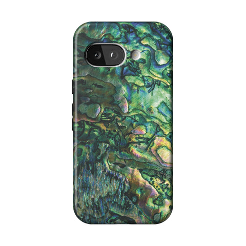 Green Abalone Shell Tough Phone Case for Pixel 9a