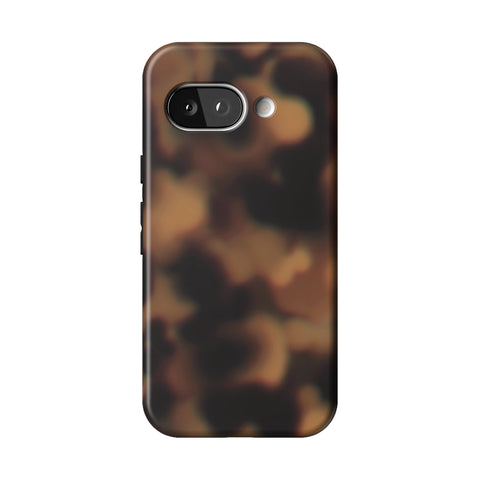 Classic Tortoise Shell Print Tough Phone Case for Pixel 9a