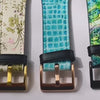 Pastel Abstract Design Apple Watch Band - premium vegan leather printed strap (Feat)