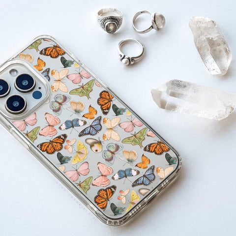 Colorful Butterfly Clear Phone Case - The Urban Flair (Feat)