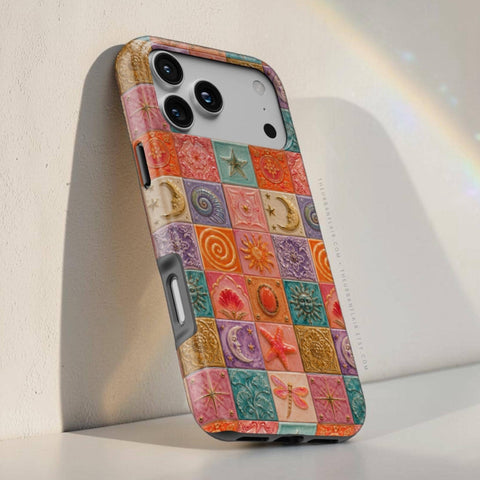 Nautical Whimsy Tiles Tough Phone Case - The Urban Flair (Feat)