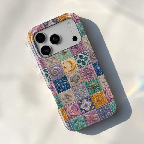 Mermaid Whimsy Tiles Tough Phone Case - The Urban Flair (Feat)