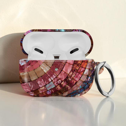 Garnet Stained Glass Print AirPods Case - The Urban Flair (Feat)