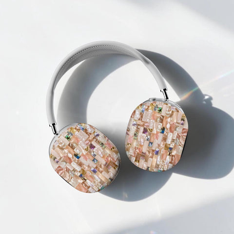 Rose Gold Abalone Shell Print AirPods Max Case - The Urban Flair (Feat)