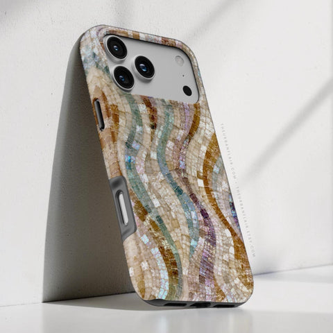 Seashell Mosaic Print Tough Phone Case - The Urban Flair (Feat)