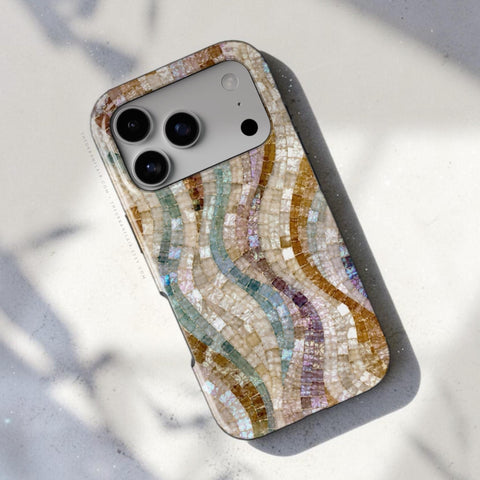 Seashell Mosaic Print Tough Phone Case - The Urban Flair (Feat)