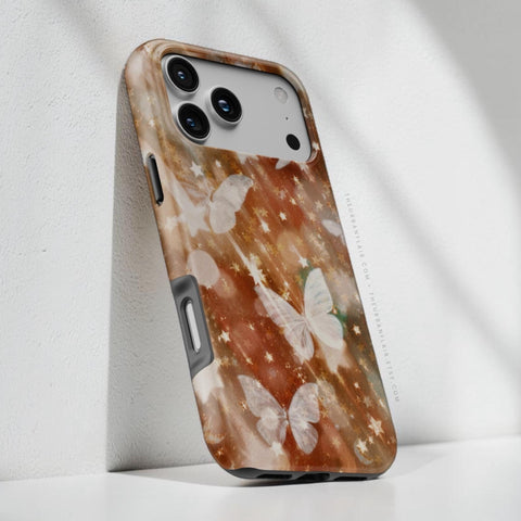 Terracotta Butterfly Tough Phone Case - The Urban Flair (Feat)