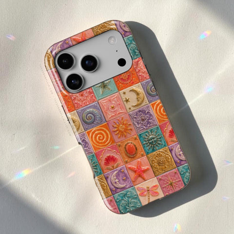 Nautical Whimsy Tiles Tough Phone Case - The Urban Flair (Feat)
