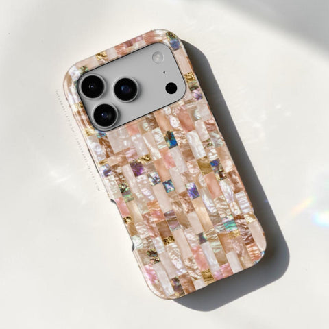 Rose Gold Abalone Shell Print Tough Phone Case - The Urban Flair (Feat)