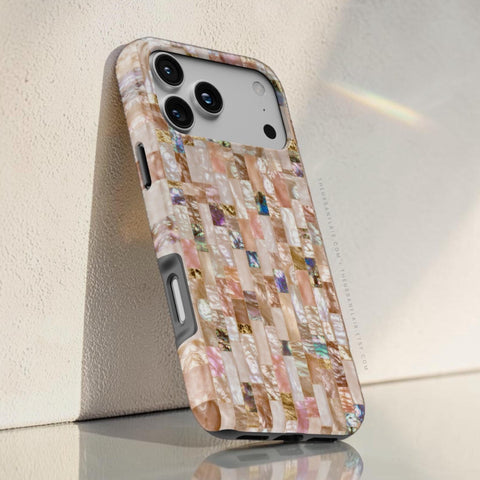 Rose Gold Abalone Shell Print Tough Phone Case - The Urban Flair (Feat)