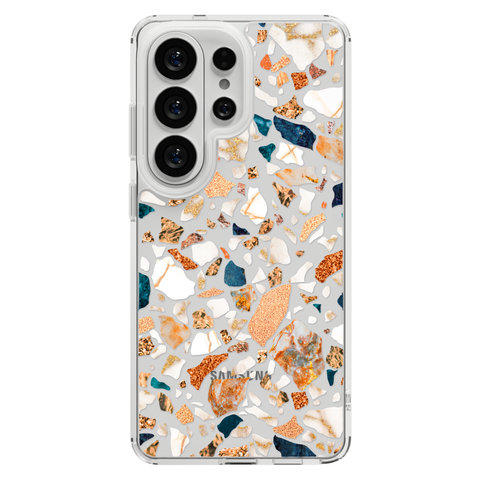 Terrazzo Phone Case For iPhone 17 16 15 14 13 7 8 SE Galaxy S26 S25 shown on Galaxy S26 Ultra