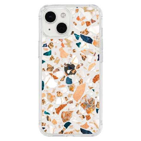Terrazzo Phone Case For iPhone 17 16 15 14 13 7 8 SE Galaxy S26 S25 shown on iPhone 13 Mini