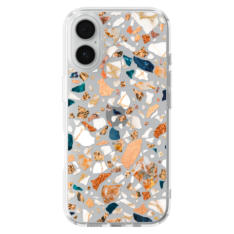 Terrazzo Phone Case For iPhone 17 16 15 14 13 7 8 SE Galaxy S26 S25 shown on iPhone 17