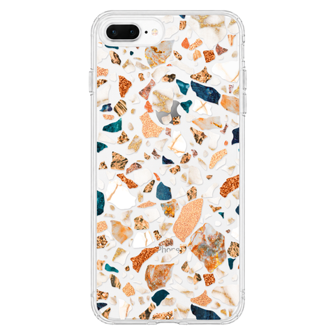 Terrazzo Phone Case For iPhone 17 16 15 14 13 7 8 SE Galaxy S26 S25 shown on iPhone 7 Plus/8 Plus