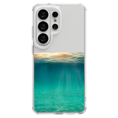 Under Water Illusion Clear Phone Case shown on Galaxy S26 Ultra
