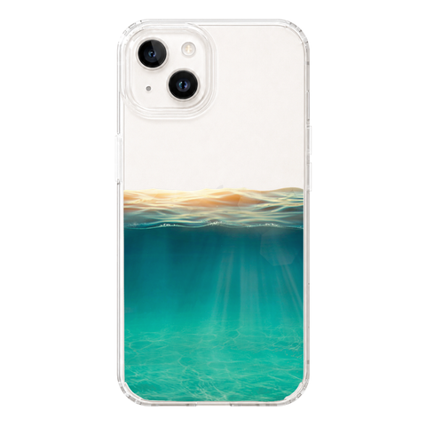 Under Water Illusion Clear Phone Case shown on iPhone 13