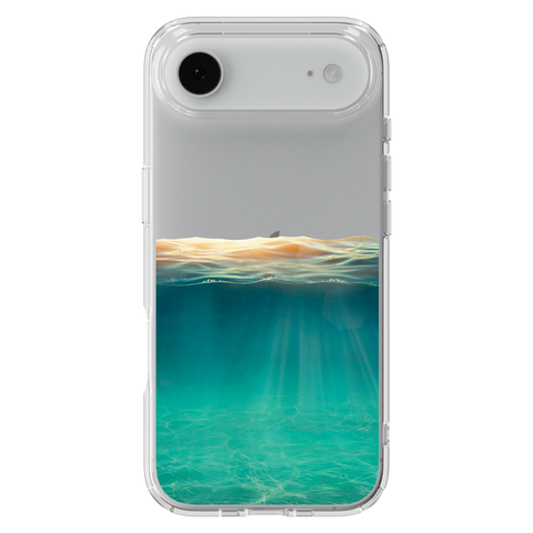 Under Water Illusion Clear Phone Case shown on iPhone 17 Air