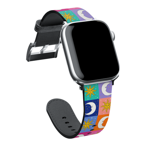 Eclectic Sun and Moon Apple Watch Band for Apple Watch - The Urban Flair (Feat)