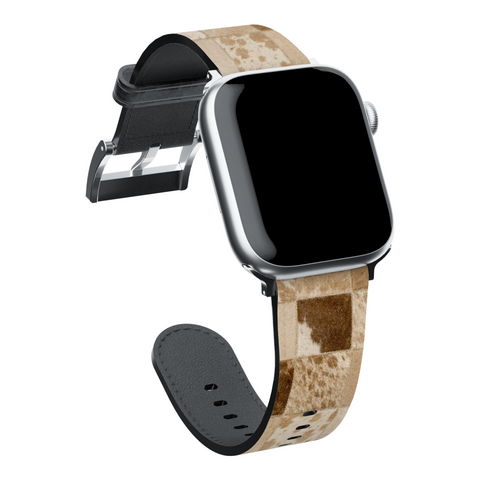 Y2K Blonde Cow Print Apple Watch Band for Apple Watch - The Urban Flair (Feat)