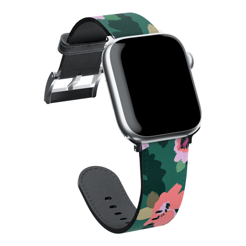 Emerald Floral Apple Watch Band for Apple Watch - The Urban Flair (Feat)